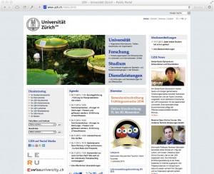 UZH-Home-Page (copy taken on November 23, 2013)