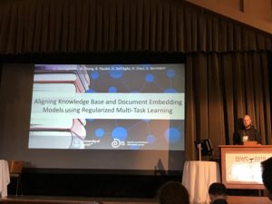 Matthias Baumgartner giving his presentation 