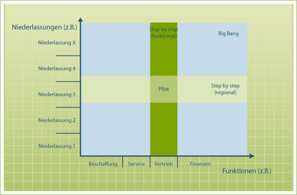 Abb. 10: Implementierungsstrategien – Abdeckungsgrad nach dem ersten Schritt